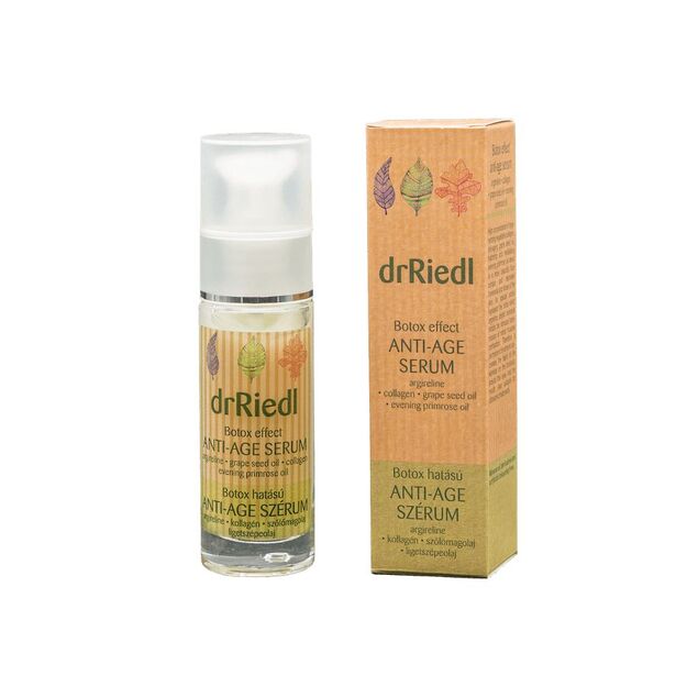 drRiedl Botox Effect Anti-Age Serum Senėjimą stabdantis veido serumas su botokso efektu, 30 ml