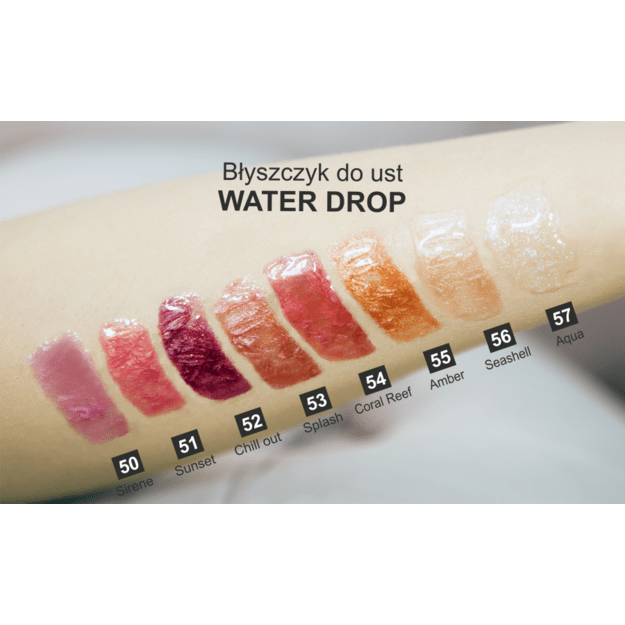 Hean Water Drop Lip Gloss Gel Lūpų blizgis 50 Sirene, 6 ml