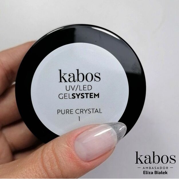 Kabos Luxury Gloss UV Builder Gel Statybinis gelis nagams 1 Pure Crystal, 30 ml